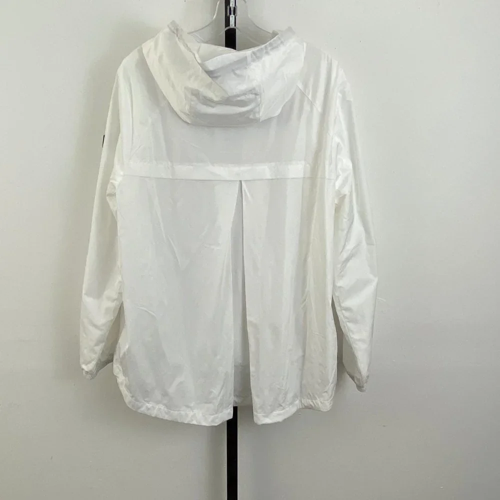 Tommy Hilfiger White Windbreaker w/Pleated… - Picture 5 of 11